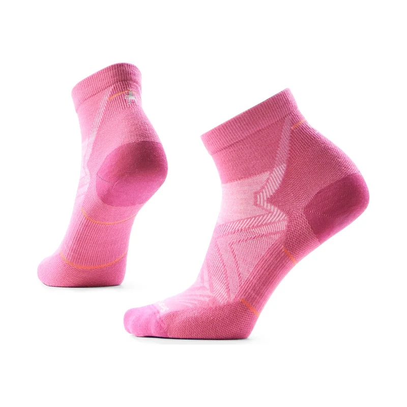 Smartwool Run Zero Cushion Ankle W Pink, leichte Damen-Laufsocken für Training und Running
