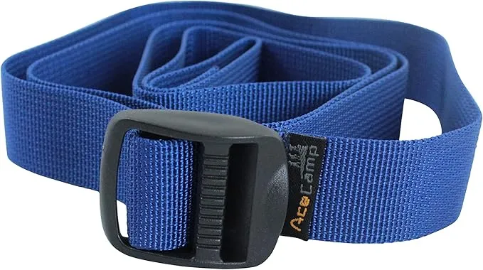 AceCamp Koffergurt 2er-Set – Blau, 2,5 x 120 cm