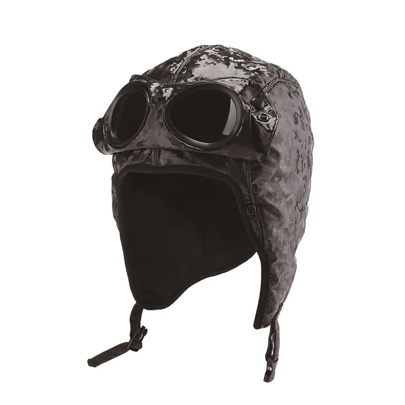 Action Fox Goggle Mütze mit integrierter Brille | Warm & stylisch für Ski, Snowboard & Outdoor | Verschiedene Designs