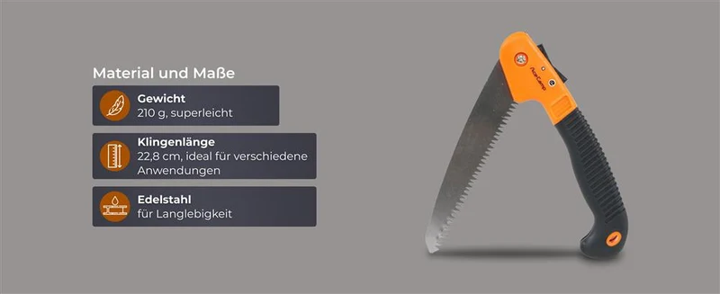 AceCamp Faltbare Klappsäge – kompakt & vielseitig einsetzbar
