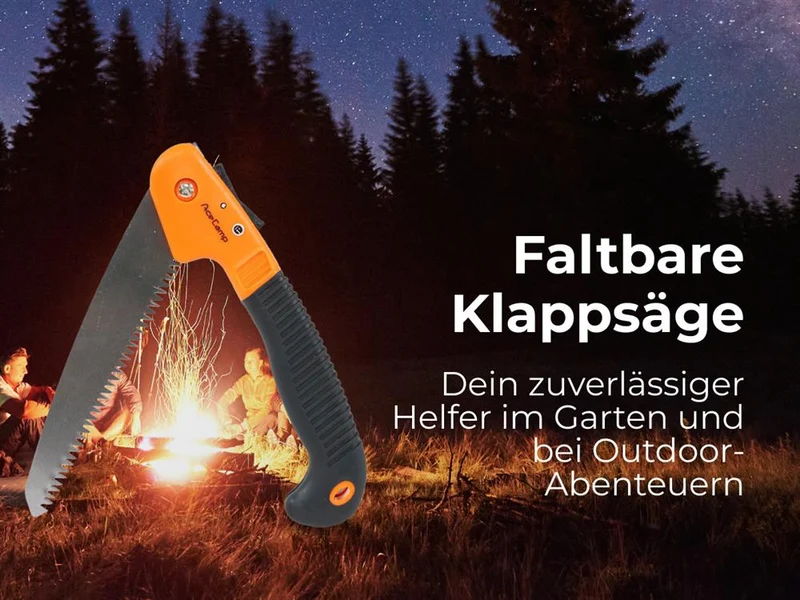 AceCamp Faltbare Klappsäge – kompakt & vielseitig einsetzbar
