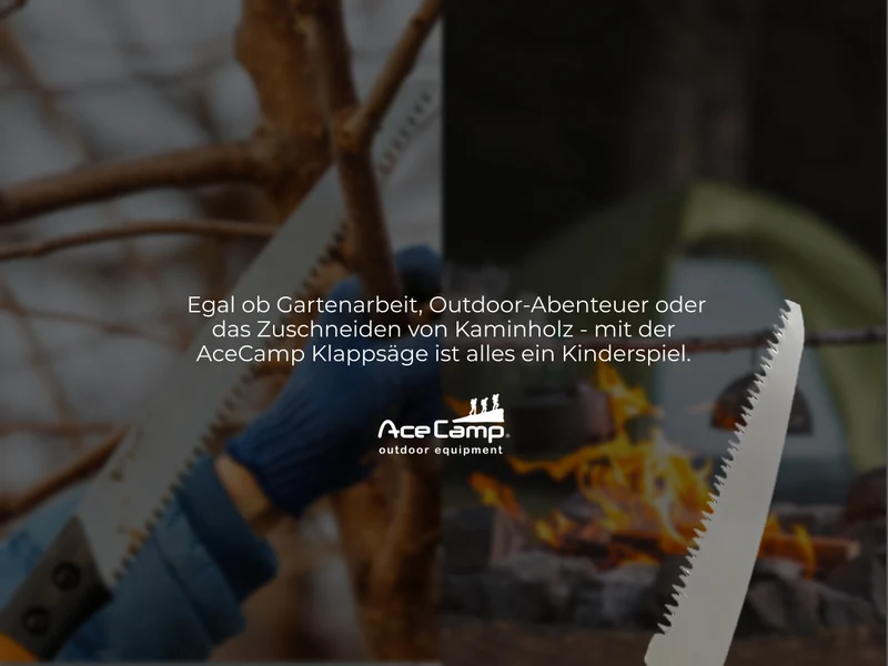 AceCamp Faltbare Klappsäge – kompakt & vielseitig einsetzbar