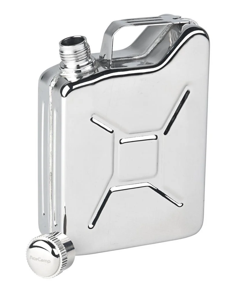 AceCamp Flachmann 2er-Set – Edelstahl im Kanister-Design
