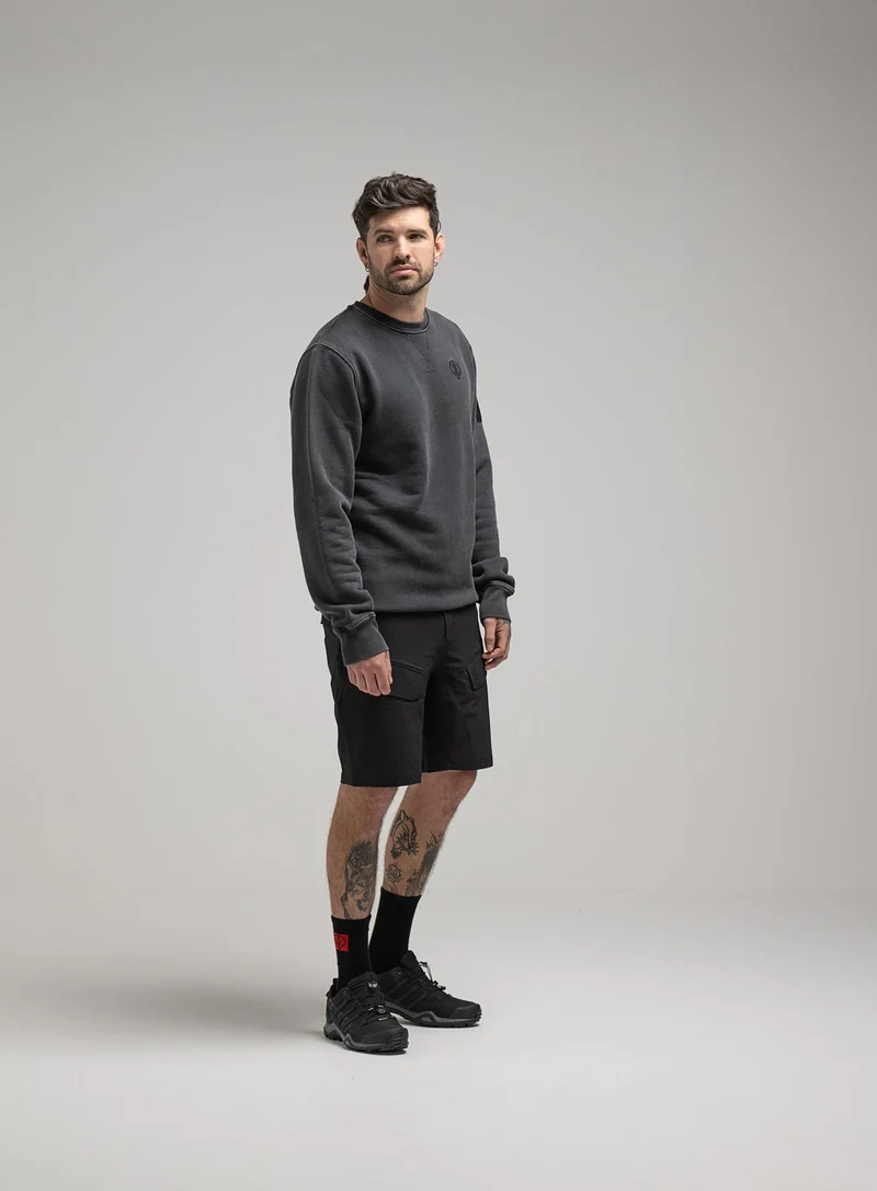 INSIGNIA-PULLOVER MIT ACID-WASCHUNG