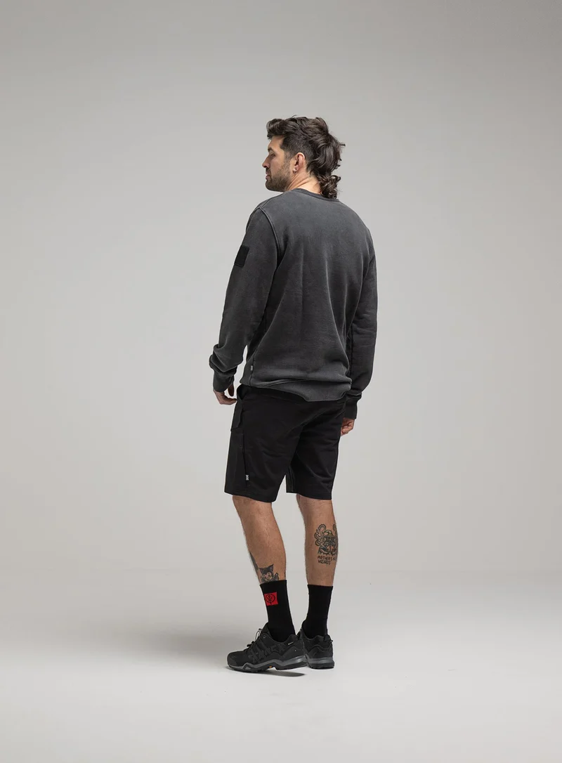 INSIGNIA-PULLOVER MIT ACID-WASCHUNG