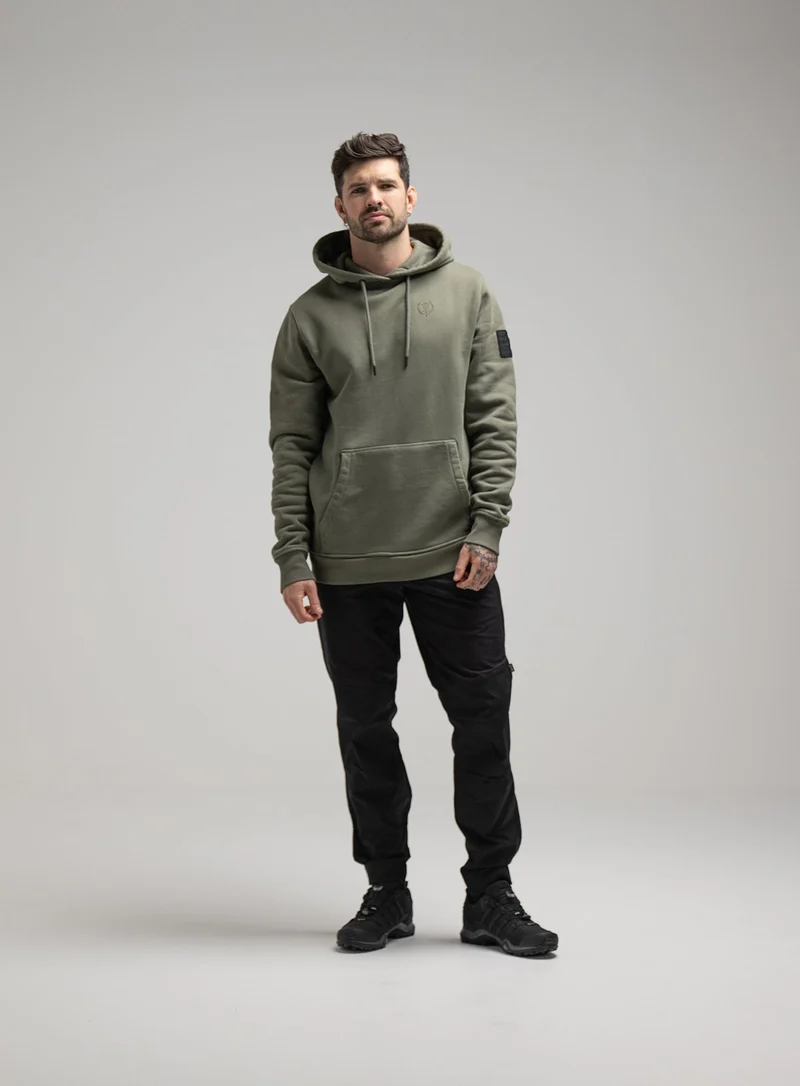 INSIGNIA-HOODIE MIT ACID-WASCHUNG