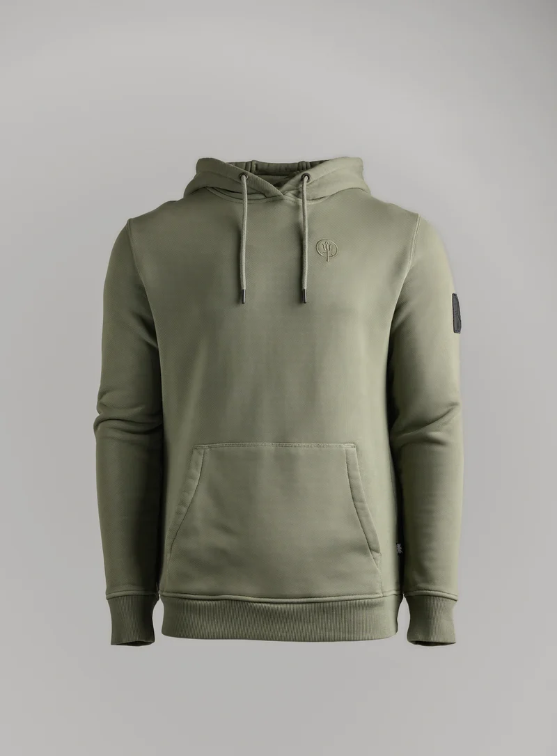 INSIGNIA-HOODIE MIT ACID-WASCHUNG