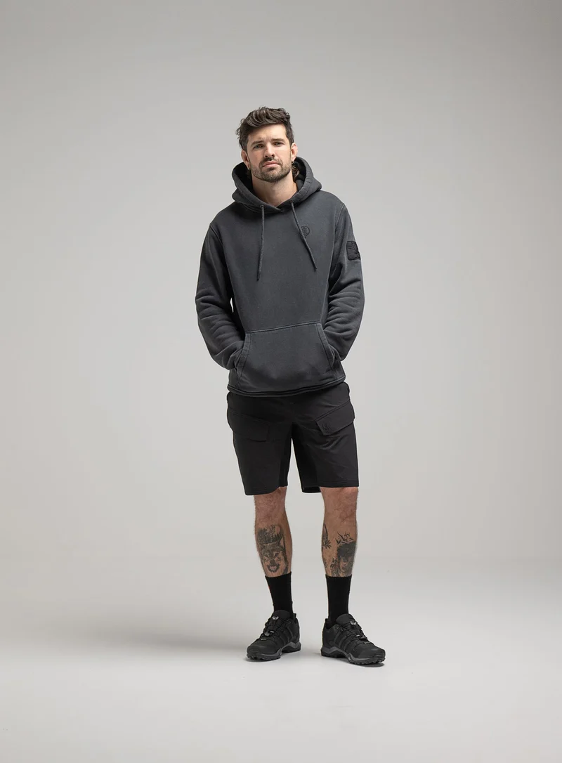 INSIGNIA-HOODIE MIT ACID-WASCHUNG