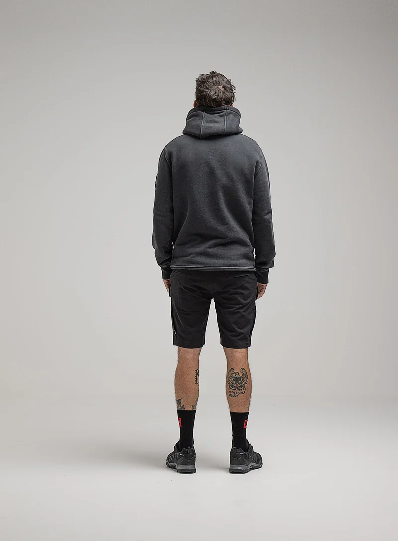 INSIGNIA-HOODIE MIT ACID-WASCHUNG