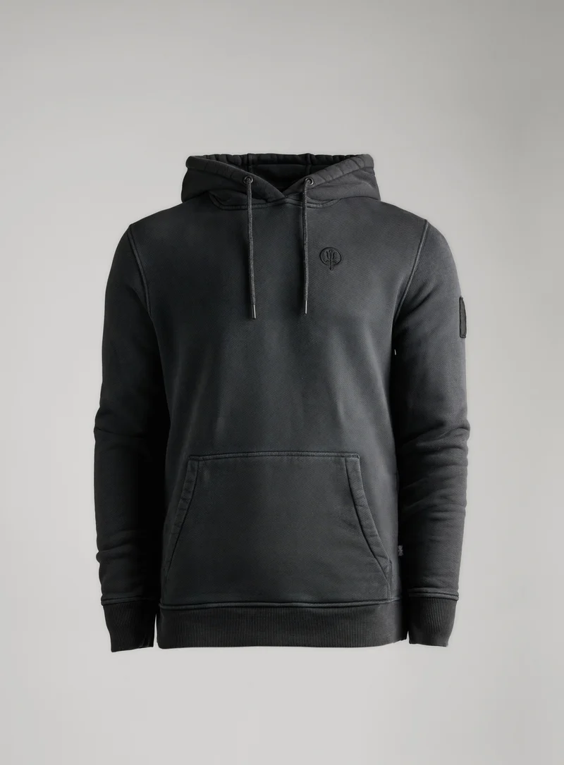 INSIGNIA-HOODIE MIT ACID-WASCHUNG