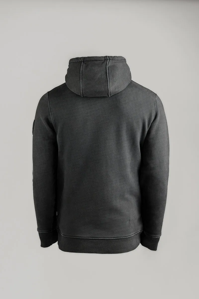 INSIGNIA-HOODIE MIT ACID-WASCHUNG