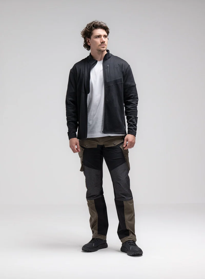 SIEGE-TECH-FLEECEJACKE MIT DURCHGEHENDEM REISSVERSCHLUSS
