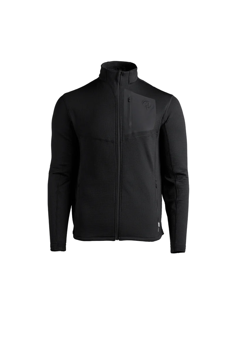 SIEGE-TECH-FLEECEJACKE MIT DURCHGEHENDEM REISSVERSCHLUSS