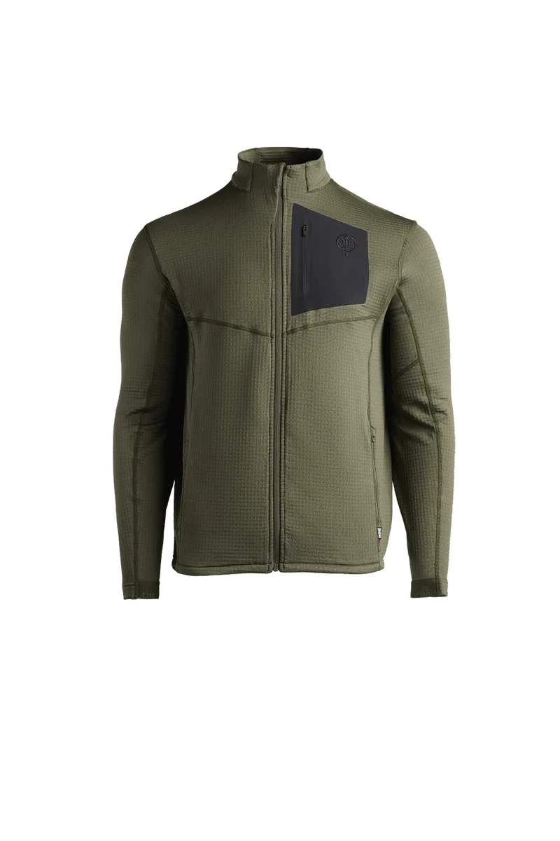 SIEGE-TECH-FLEECEJACKE MIT DURCHGEHENDEM REISSVERSCHLUSS
