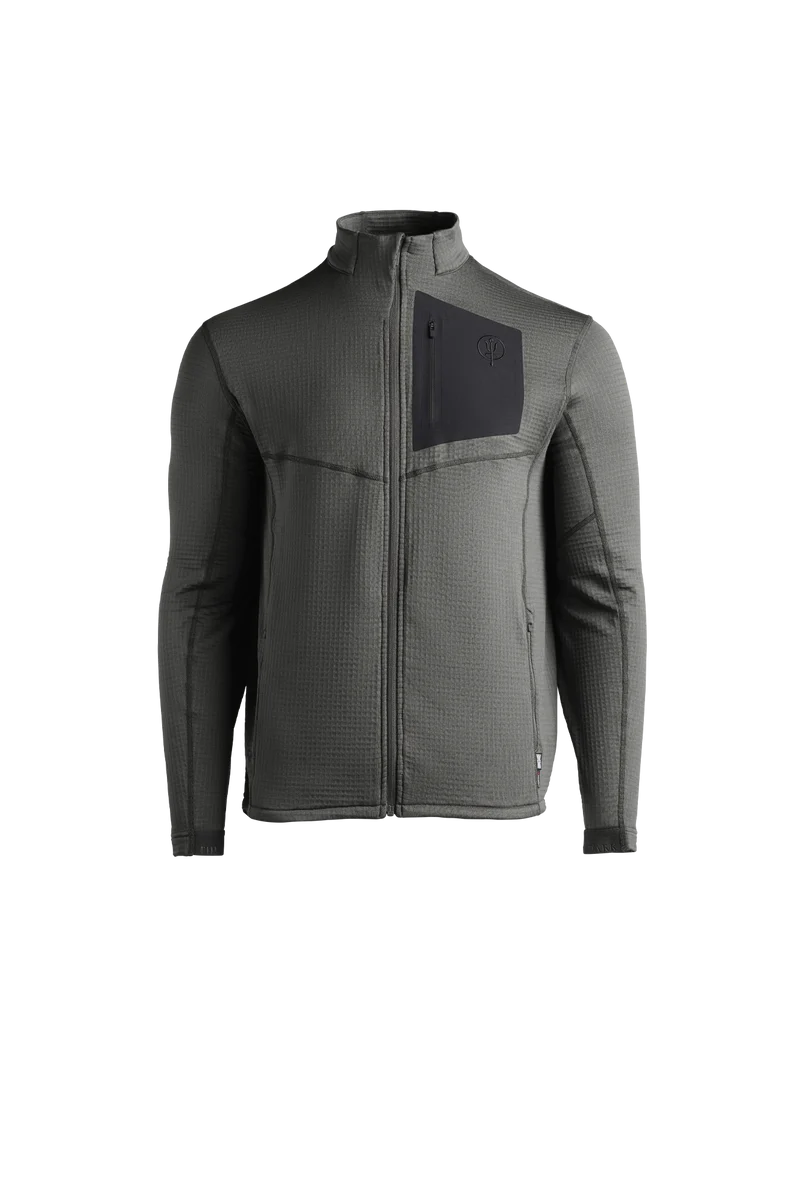 SIEGE-TECH-FLEECEJACKE MIT DURCHGEHENDEM REISSVERSCHLUSS