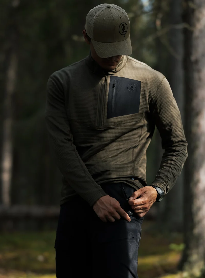 SIEGE-TECH-FLEECEPULLOVER MIT HALF-ZIP-REISSVERSCHLUSS