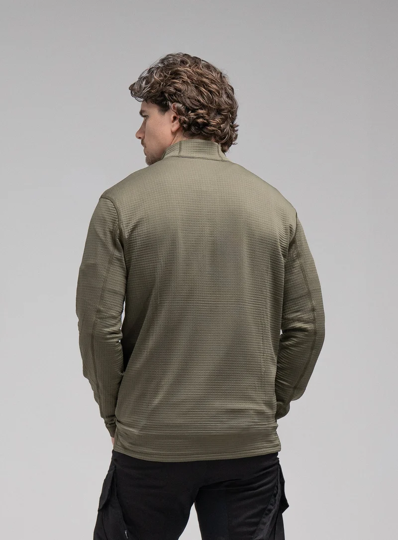 SIEGE-TECH-FLEECEPULLOVER MIT HALF-ZIP-REISSVERSCHLUSS