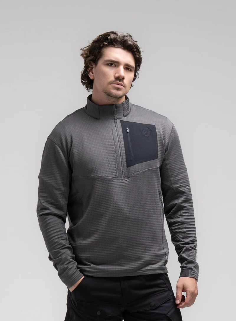 SIEGE-TECH-FLEECEPULLOVER MIT HALF-ZIP-REISSVERSCHLUSS