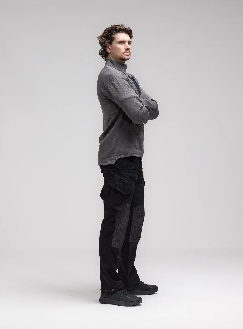 SIEGE-TECH-FLEECEPULLOVER MIT HALF-ZIP-REISSVERSCHLUSS