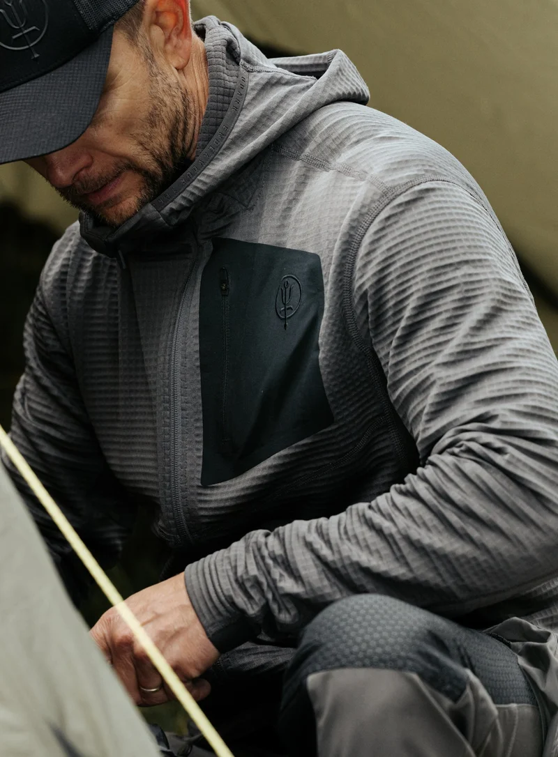 SIEGE-TECH-FLEECEJACKE MIT KAPUZE