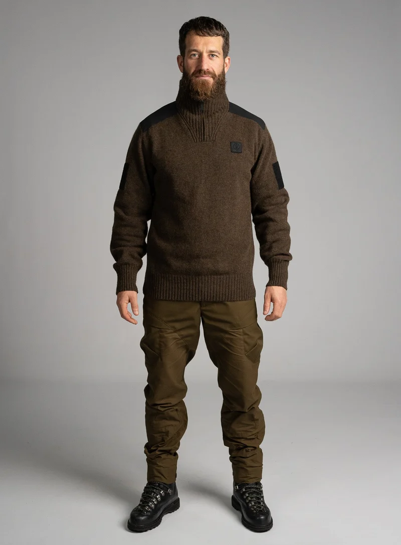 HERITECH-PULLOVER MIT TRICHTERKRAGEN