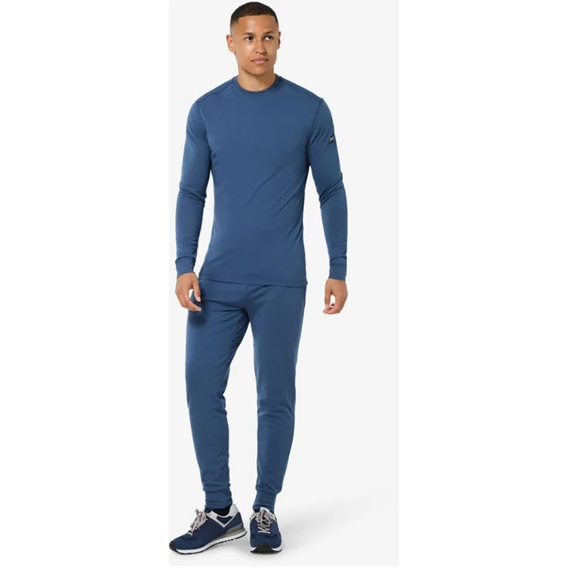 Super Natural M Tundra 175 LS ocean blue Herren Longsleeve