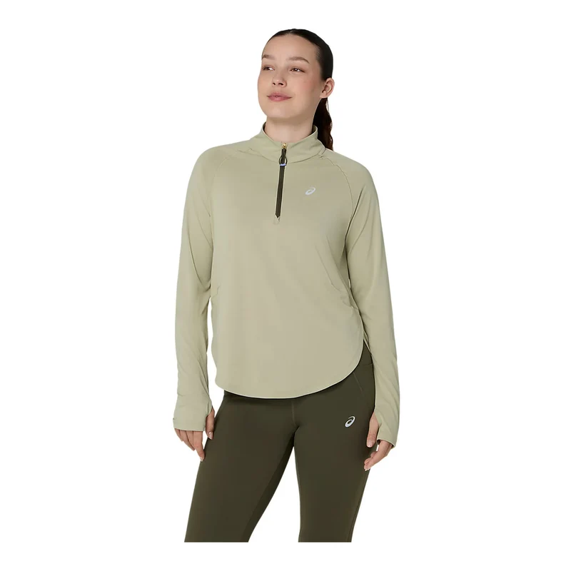 NAGINO RUN 1/4 ZIP LS TOP