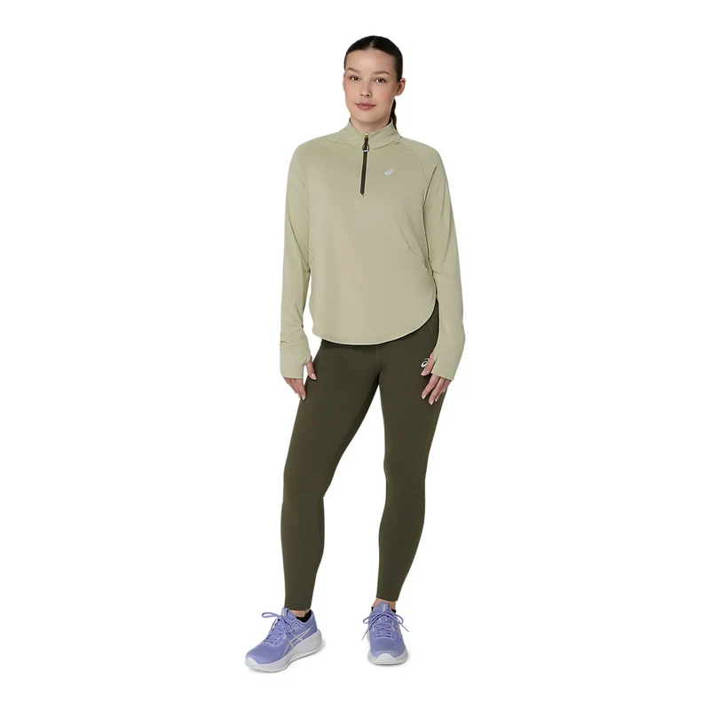 NAGINO RUN 1/4 ZIP LS TOP
