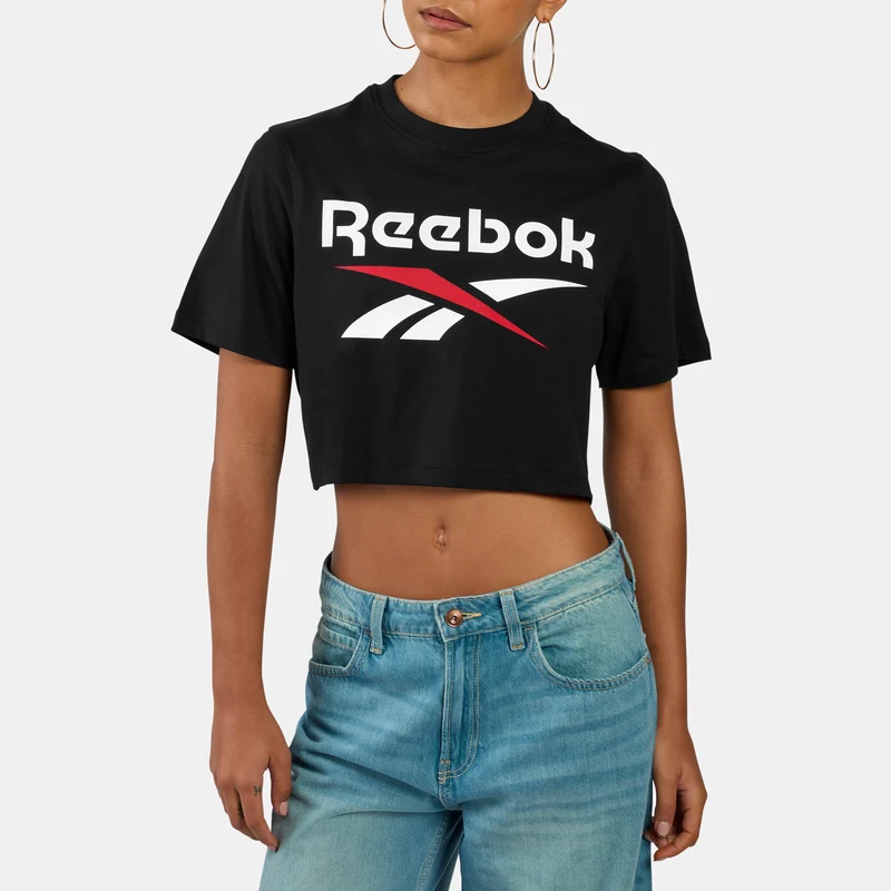 Sadie 2 Colour Logo Women's Cropped T-Shirt