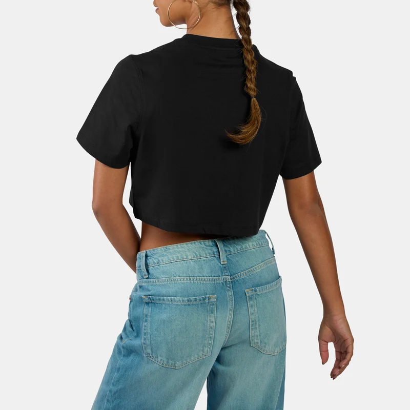 Sadie 2 Colour Logo Women's Cropped T-Shirt