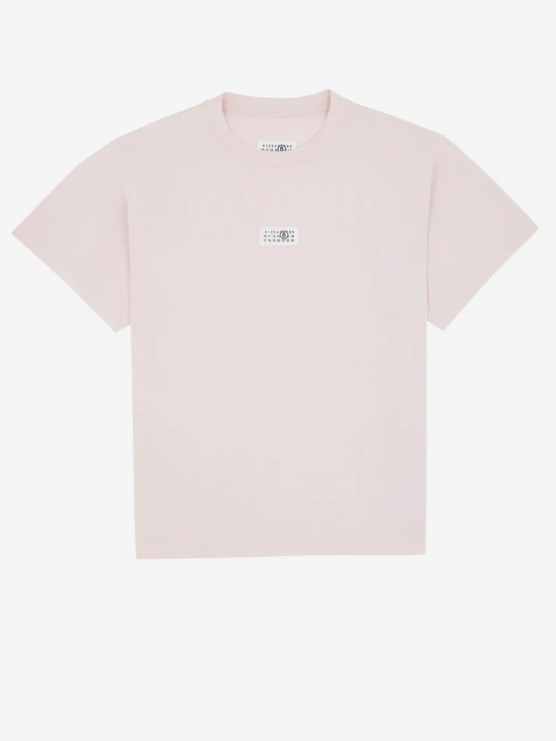 T-shirt numeric in cotone rosa relaxed fit