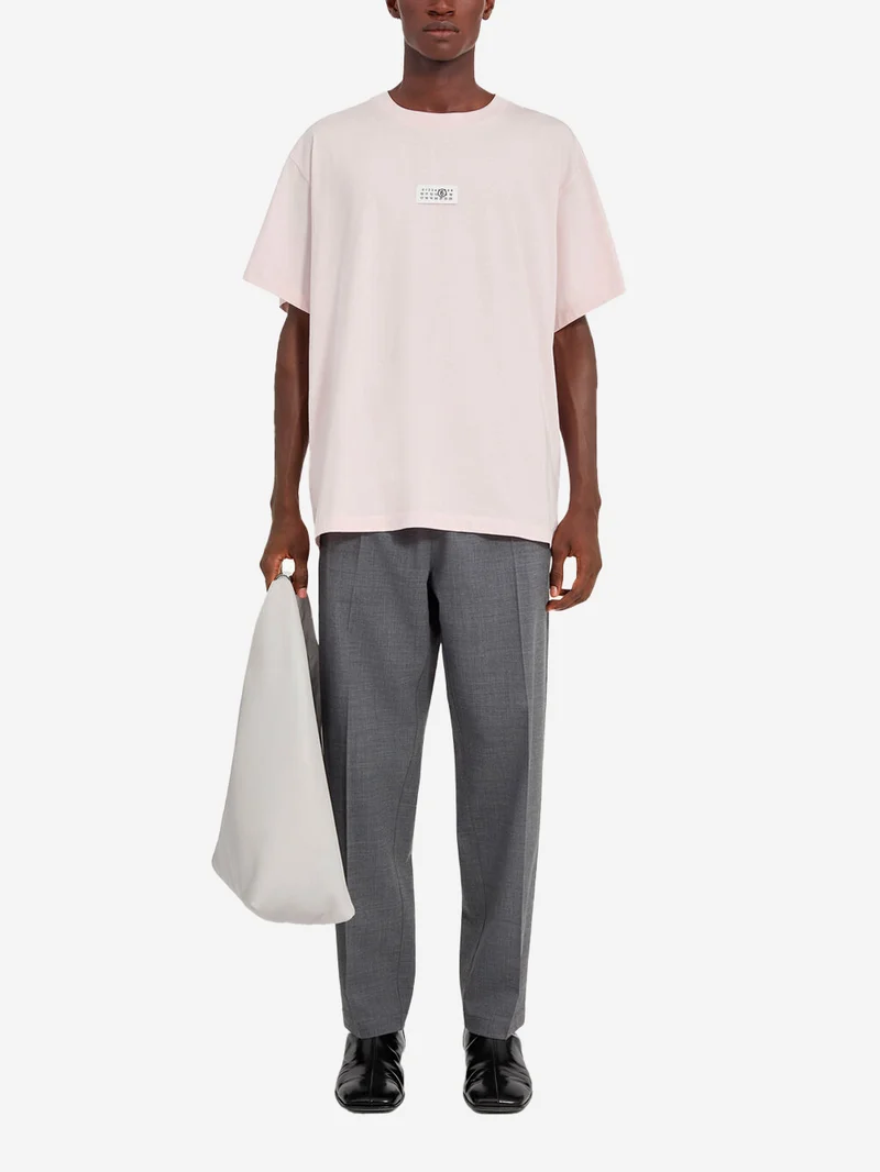 T-shirt numeric in cotone rosa relaxed fit