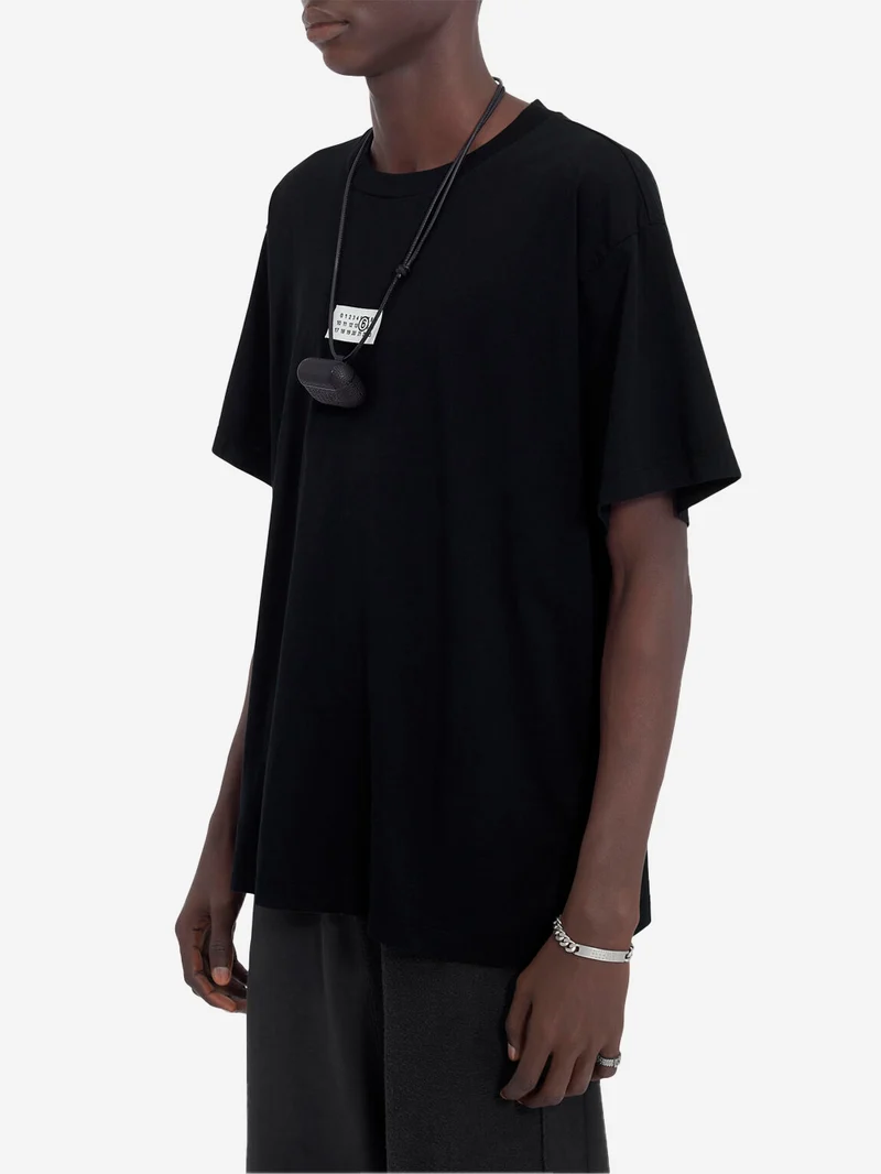 T-shirt numeric in cotone nero relaxed fit