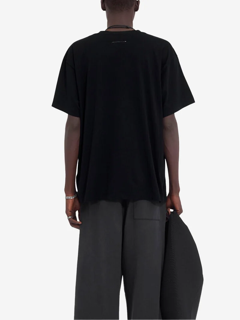 T-shirt numeric in cotone nero relaxed fit
