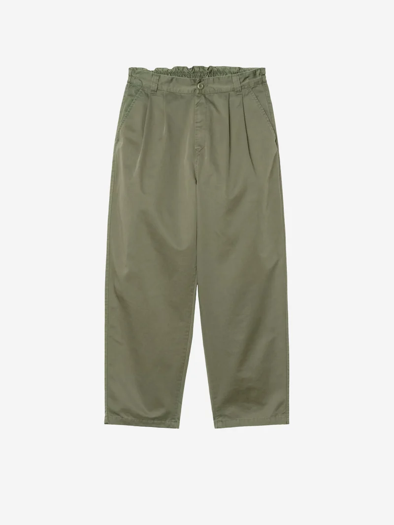 Pantaloni verdi 'Marv' con pinces