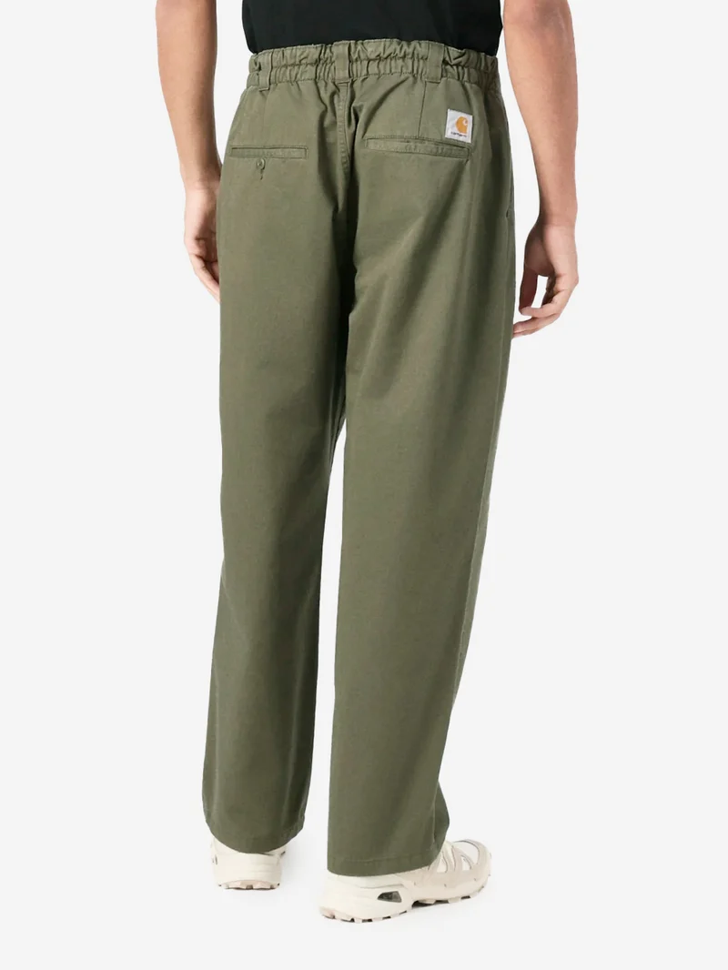 Pantaloni verdi 'Marv' con pinces