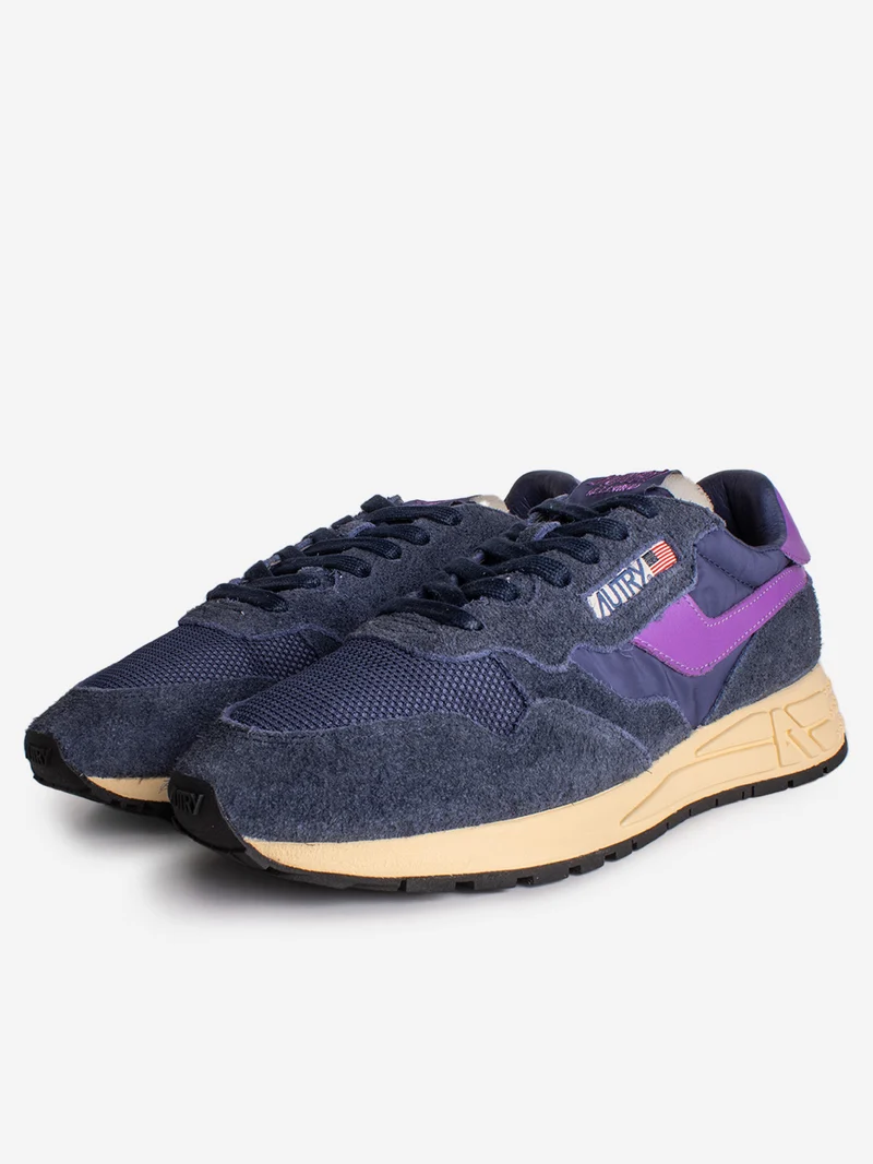 M Reelwind in suede blu e nylon viola