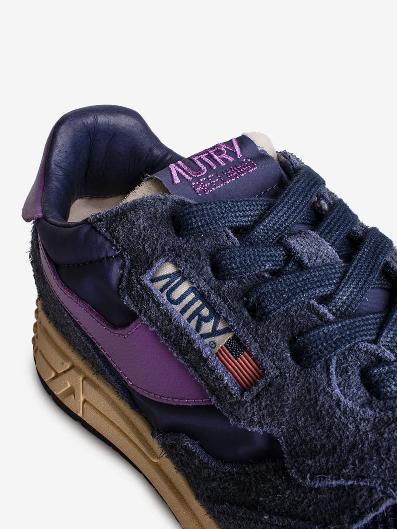 M Reelwind in suede blu e nylon viola