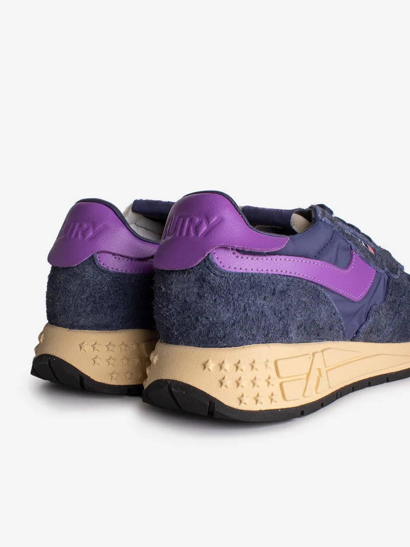 M Reelwind in suede blu e nylon viola