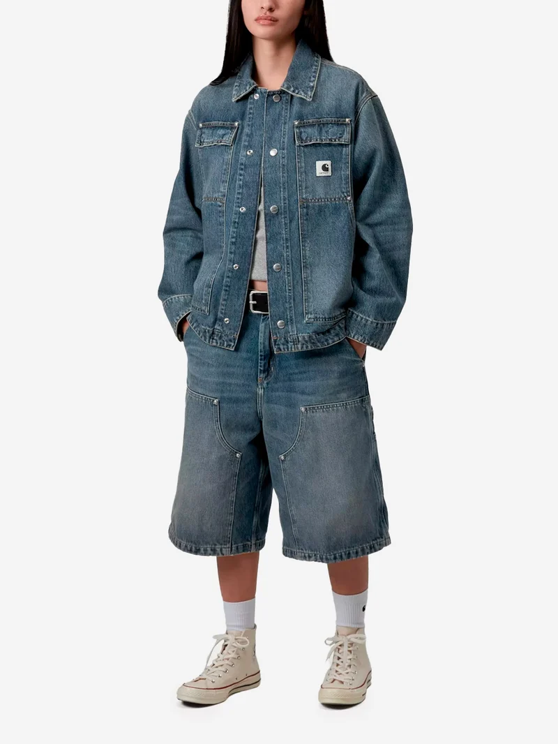 W' Shorts in denim Nixon 'Double Knee'