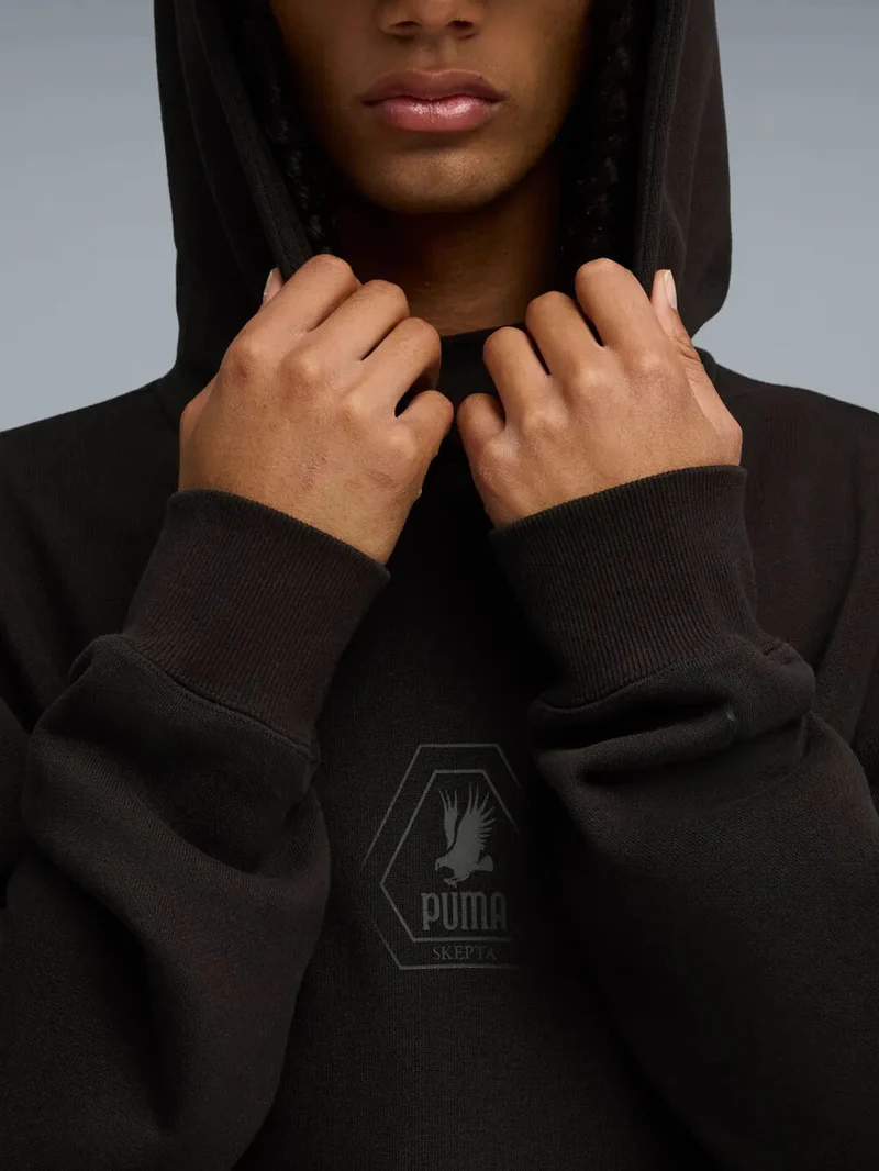 PUMA X SKEPTA Felpa nera con cappuccio