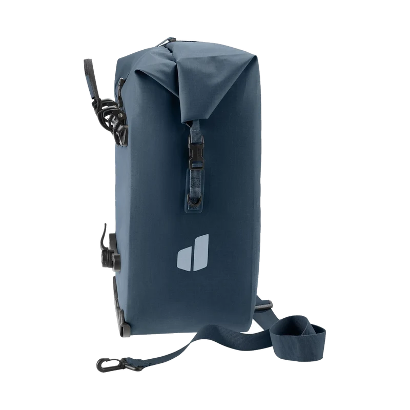 Deuter Visby 25+5 Black, geräumige Fahrradtasche für Alltag, Pendeln und Touren