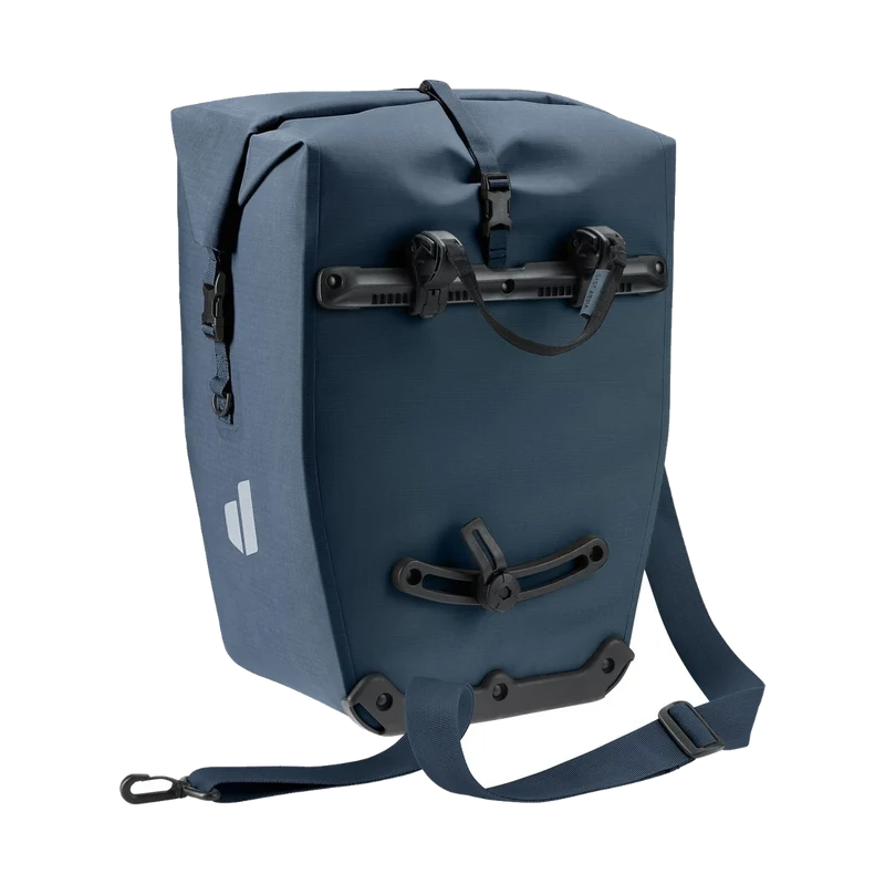 Deuter Visby 25+5 Black, geräumige Fahrradtasche für Alltag, Pendeln und Touren