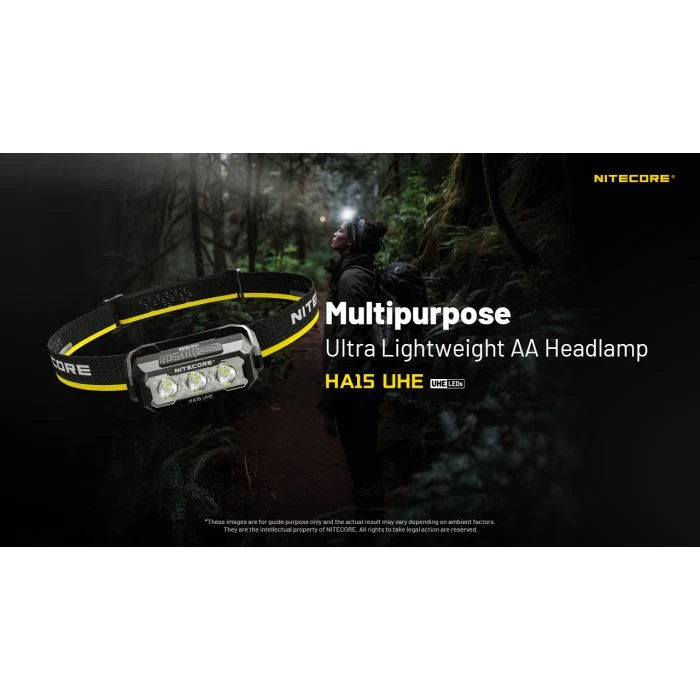 Nitecore | HA15 UHE | Hoofdlamp | 400 Lumen
