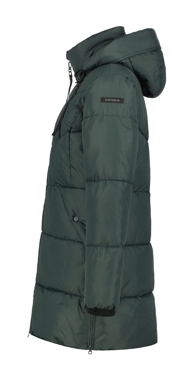 ICEPEAK Damen Mantel Daunenoptik mit Kapuze