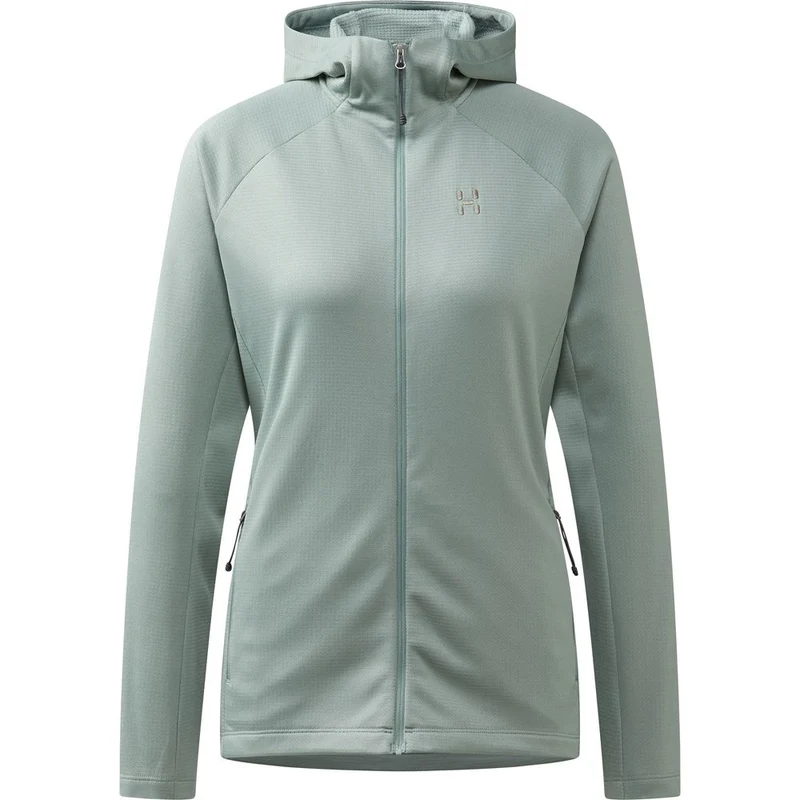 Haglöfs Korp Mid Hood Midlayer Damen dew-green