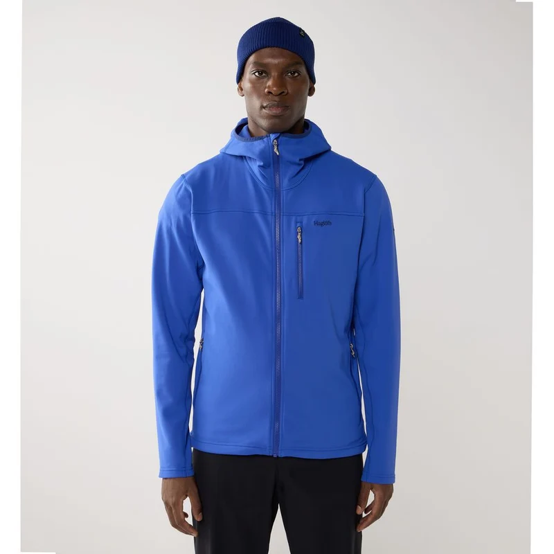 Haglöfs Rosson Mid Hood Midlayer Herren northern-blue