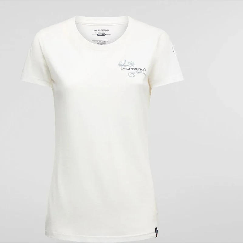 La Sportiva Climb Flower Damen T-Shirt chalk-limestone