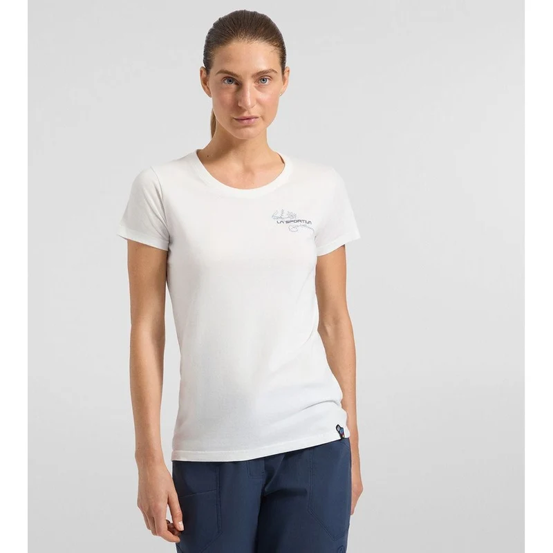 La Sportiva Climb Flower Damen T-Shirt chalk-limestone