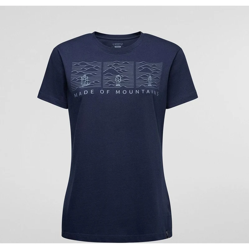 La Sportiva Made Of Mountain Damen Klettershirt night-sky-limestone